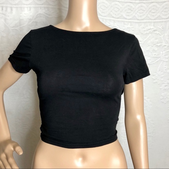 SHEIN Tops - Criss Cross Back Crop Top